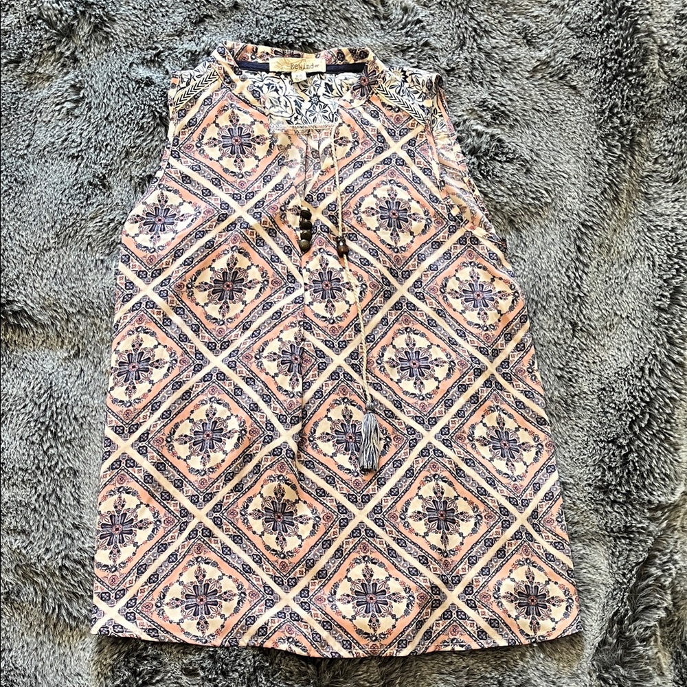 Rewind Multicolor Patterned Top